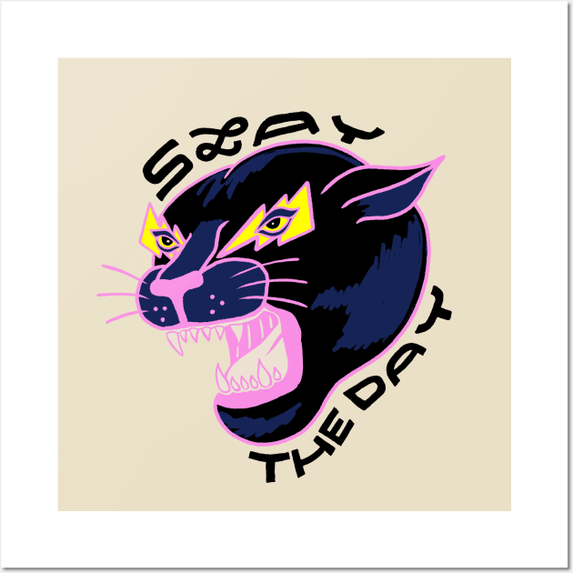 Slay the Day Panther Wall Art by jaclyncaris